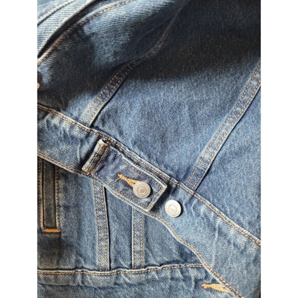 Levi's Denim Trucker Jacket Long Sleeve Y2K Women's Small - Picture 11 of 12